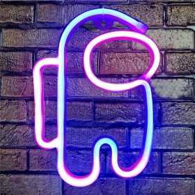 1pc, Astronaut Neon Signs With USB Or Battery Operated, LED Art Decoration Light