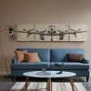 Flight Time Triptych 3-piece Canvas Wall Art Set