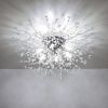 Crystal Flush Mount Ceiling Light; Modern Sputnik Firework Close to Ceiling Lamp