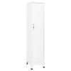 Locker Cabinet White 15"x17.7"x70.9" Steel