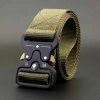 Military Tactical Belt Heavy Duty Security Working Utility Nylon Army Waistband XH