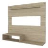 Forest Hills 3-Shelf Floating Entertainment Center Light Pine