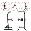 Bosonshop Power Tower Multi-Functional Pull Up Bar Dip Station Push Up Workout Exercise Equipment Height Adjustable Heavy Duty Strength Training Stand