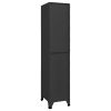 Locker Cabinet Anthracite 15"x17.7"x70.9" Steel