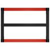 Work Bench Frame Metal 31.5"x22.4"x31.1" Black and Red
