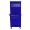 High Capacity Rolling Tool Chest with Wheels and Drawers; 6-Drawer Tool Storage Cabinet--BLUE