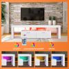 LED TV stand modern TV stand with storage Entertainment Center with drawer TV cabinet for Up to 75 inch for Gaming Living Room Bedroom