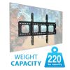 Heavy Duty Low Profile Fixed TV Wall Mount, Fits 43-70 inch Flat Screen TVs, 220 lbs. Capacity