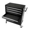 4 DRAWERS MULTIFUNCTIONAL TOOL CART WITH WHEELS-BLACK