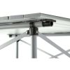 Compact 27.6" W x 27.6" L Roll-Top Aluminum Adult Camping Table,