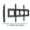 Heavy Duty Low Profile Fixed TV Wall Mount, Fits 43-70 inch Flat Screen TVs, 220 lbs. Capacity