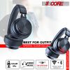 Bluetooth Wireless 5.0 USB Over Head Ear Stereo Headphone Noise Cancelling Headset Mic Gaming 5 Core Ratings (Black)