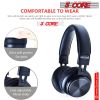 Bluetooth Wireless 5.0 USB Over Head Ear Stereo Headphone Noise Cancelling Headset Mic Gaming 5 Core Ratings (Black)