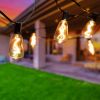 24FT Vintage Warm White Spiral LED String Light for Indoor and Outdoor Use