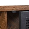 Miltifunctional Industrial Storage Cabinet; Wine Bar Cabinet for Liquor and Glasses; TV Stand & Media Entertainment Center Console Table