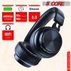 Bluetooth Wireless 5.0 USB Over Head Ear Stereo Headphone Noise Cancelling Headset Mic Gaming 5 Core Ratings (Black)