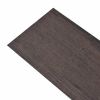 Self-adhesive PVC Flooring Planks 54 ftÂ² 0.08" Dark Brown