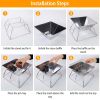 Foldable BBQ Grill Charcoal Barbecue Stove Portable Stainless Steel Campfire Stove Pit