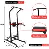 Bosonshop Power Tower Multi-Functional Pull Up Bar Dip Station Push Up Workout Exercise Equipment Height Adjustable Heavy Duty Strength Training Stand