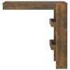 Wall Bar Table Smoked Oak 40.2"x17.7"x40.7" Engineered Wood