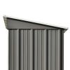 TOPMAX Patio 5ft Wx3ft. L Garden Shed; Metal Lean-to Storage Shed with Lockable Door; Tool Cabinet for Backyard; Lawn; Garden; Gray