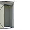 TOPMAX Patio 5ft Wx3ft. L Garden Shed; Metal Lean-to Storage Shed with Lockable Door; Tool Cabinet for Backyard; Lawn; Garden; Gray