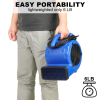 Simple Deluxe Air Mover; 305 CFM Mini Floor Blower Fan for Water Damage; Blue; 12 Inch