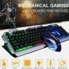 Dragon Metallic Silver Mechanical Gaming Keyboard and Mouse Set