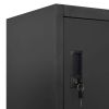 Locker Cabinet Anthracite 35.4"x17.7"x70.9" Steel