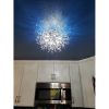 Crystal Flush Mount Ceiling Light; Modern Sputnik Firework Close to Ceiling Lamp