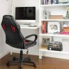 Adjustable Swivel Artificial Leather Gaming Chair, Red