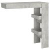 Wall Bar Table Concrete Gray 40.2"x17.7"x40.7" Engineered Wood