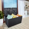 120gal 460L Outdoor Garden Plastic Storage Deck Box Chest Tools Cushions Toys Lockable Seat Waterproof