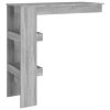 Wall Bar Table Gray Sonoma 40.2"x17.7"x40.7" Engineered Wood