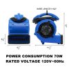 Simple Deluxe Air Mover; 305 CFM Mini Floor Blower Fan for Water Damage; Blue; 12 Inch