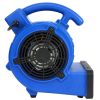 Simple Deluxe Air Mover; 305 CFM Mini Floor Blower Fan for Water Damage; Blue; 12 Inch