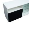 TV Stand High Gloss Doors Modern TV Stand LED(White/Black)