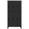 Locker Cabinet Anthracite 35.4"x17.7"x70.9" Steel