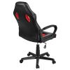 Adjustable Swivel Artificial Leather Gaming Chair, Red