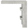 Wall Bar Table Concrete Gray 40.2"x17.7"x40.7" Engineered Wood