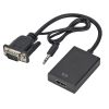 Full HD 1080P VGA to HDMI-compatible Converter Adapter Cable With Audio Output VGA HD Adapter for PC laptop to HDTV Projector