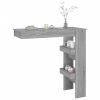 Wall Bar Table Gray Sonoma 40.2"x17.7"x40.7" Engineered Wood