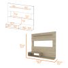 Forest Hills 3-Shelf Floating Entertainment Center Light Pine