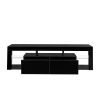 FURNITURE &amp; RUGS TV Stand 160 LED Wall Mounted Floating 63&quot; TV Stand (black)