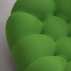 Modern Upholstered fabric bubble 3-seater sofa;  green