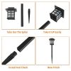 Free shipping 6pcs White LED Solar Lantern Torch Light Garden Landscape Lighting YJ