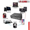 Amplifier Home Audio Receiver Amp Home Stereo System USB Input 3 Mic Aux Mini Amplifier for Speakers Surround Sound 5 Core AMP 40W-UTX-DLX