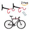 2x Bicycle Storage Garage Wall Mount Rack Hanger Cycling Steel Bike Hook Holder