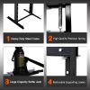 Hydraulic Shop Press ,12-Ton Capacity , Floor Mount ,with Press Plates, H-Frame Garage Floor Press, Adjustable Working Table Height,black