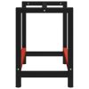 Work Bench Frame Metal 31.5"x22.4"x31.1" Black and Red